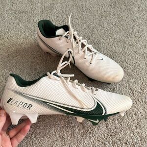 Nike Vapor Edge Speed 360 Men's Size 12 White Green Football Cleats CV6349-103